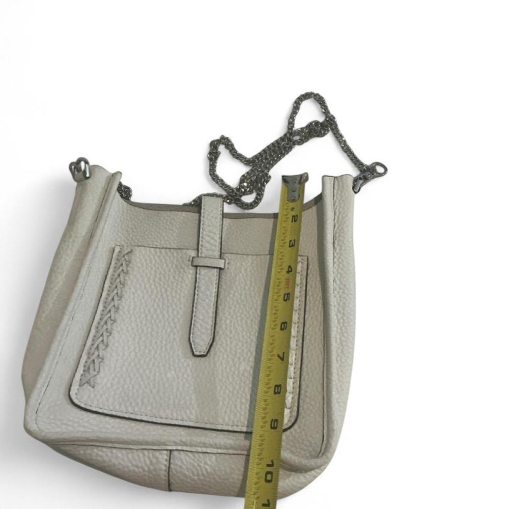 Rebecca Minkoff Crossbody Bag Womens Small White‎ Braided Leather Chain - Picture 5 of 8